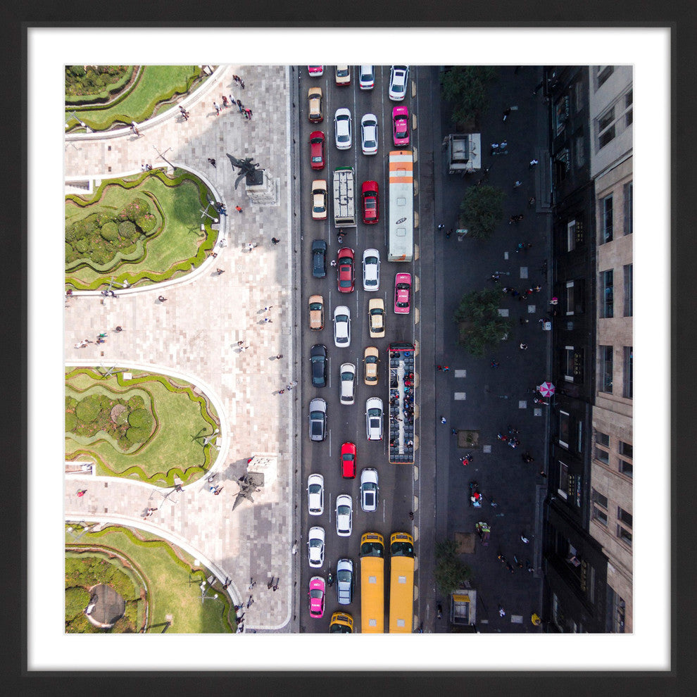"City Traffic" Framed Print by Karolis Janulis