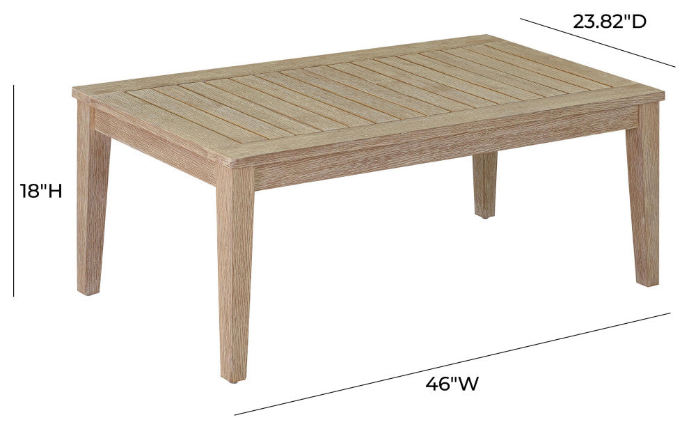 Miriam Natural Beige Outdoor Coffee Table