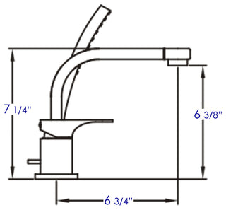 ALFI brand AB2703 Deck Mounted Roman Tub Filler - Polished Chrome