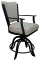 Montana Swivel Tilt Metal 30" Bar Stool or Counter 26" on A Base, Hemsath Slate - Black, 26"