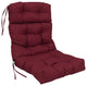 20-inch by 42-inch Spun Polyester Solid Outdoor Tufted Chair Cushion