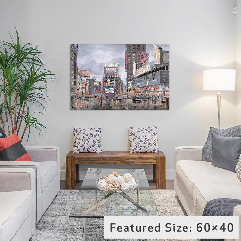"Times Square: New York" by Stanton Manolakas, 40x26x1.5"