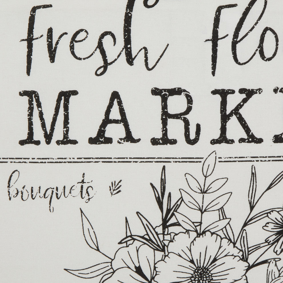 Pig And Flower Market Farmhouse 18x18 inch, 4 Piece