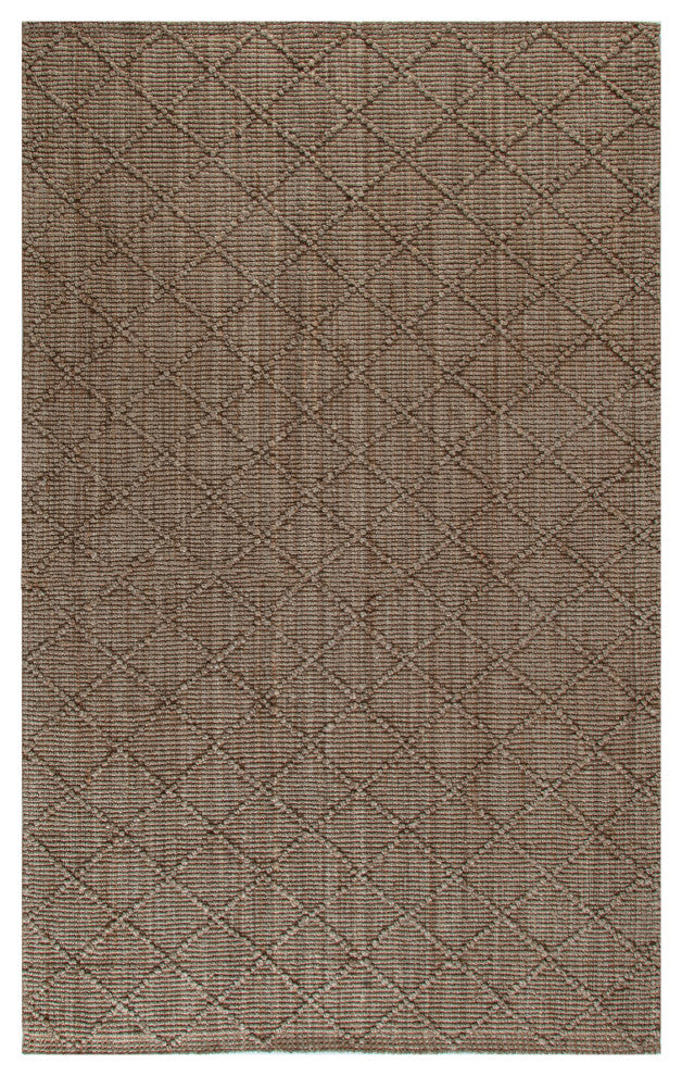 5' x 8' Bronceado Natural Geo Highlow Area Rug