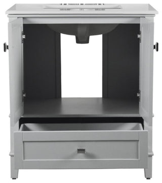 31" Single Vanity, Light Gray With Engineered Stone Top