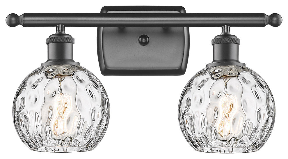 Innovations 516-2W-OB-G1215-6 2 Light Bath Vanity Light, Oil Rubbed Bronze