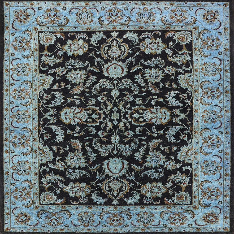 Ahgly Company Indoor Square Mid-Century Modern Area Rugs, 3' Square