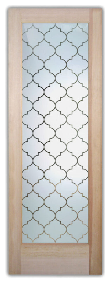 Interior Prehung Door or Interior Slab Door - Ogee - Primed - 30" x 96" -...
