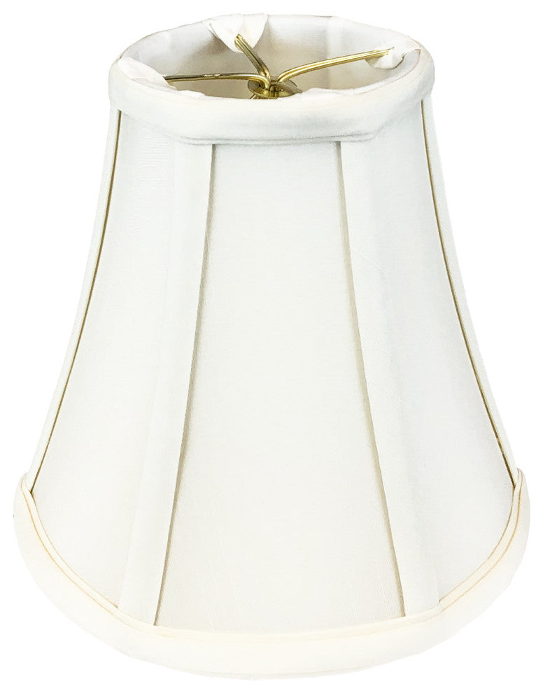 Royal Designs True Bell Basic Lamp Shade, Round Clip Fitter, White, 3.75x7x6.75