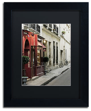 'Parisian Antiques' Matted Framed Canvas Art by Preston