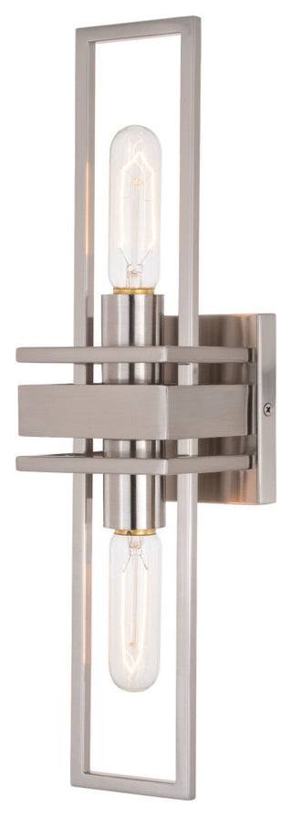 Marquis 2-Light Wall Light Satin Nickel
