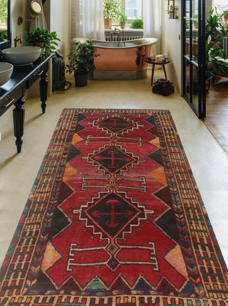 Semi-Antique Dilhan Red Runner
