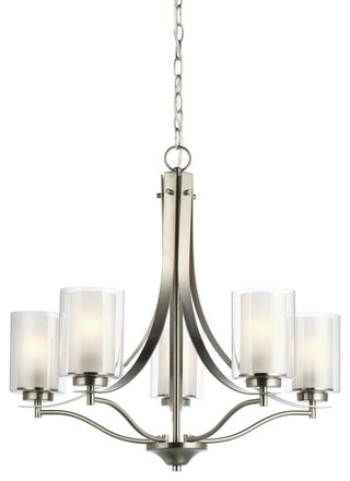 Elmwood Park 5-Light Chandelier, Brushed Nickel