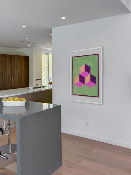"Square Squad" Framed Painting Print, 24"x36"