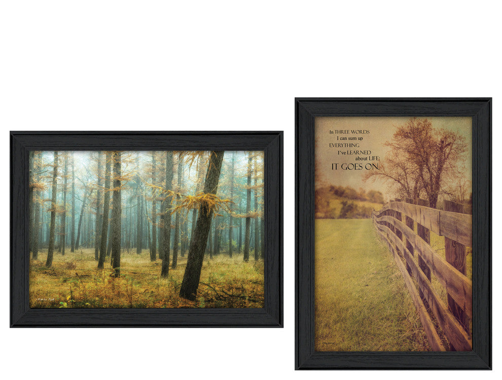 "Life Goes on" Collection By M. Podt and K. Jennings, Black Frame