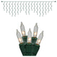 Vickerman W6G4301 100 Clear Mini Light Icicle Light, 9' Christmas Light Strand