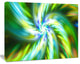 Beautiful Green Flower Petals, Floral Canvas Art Print, 20"x12"