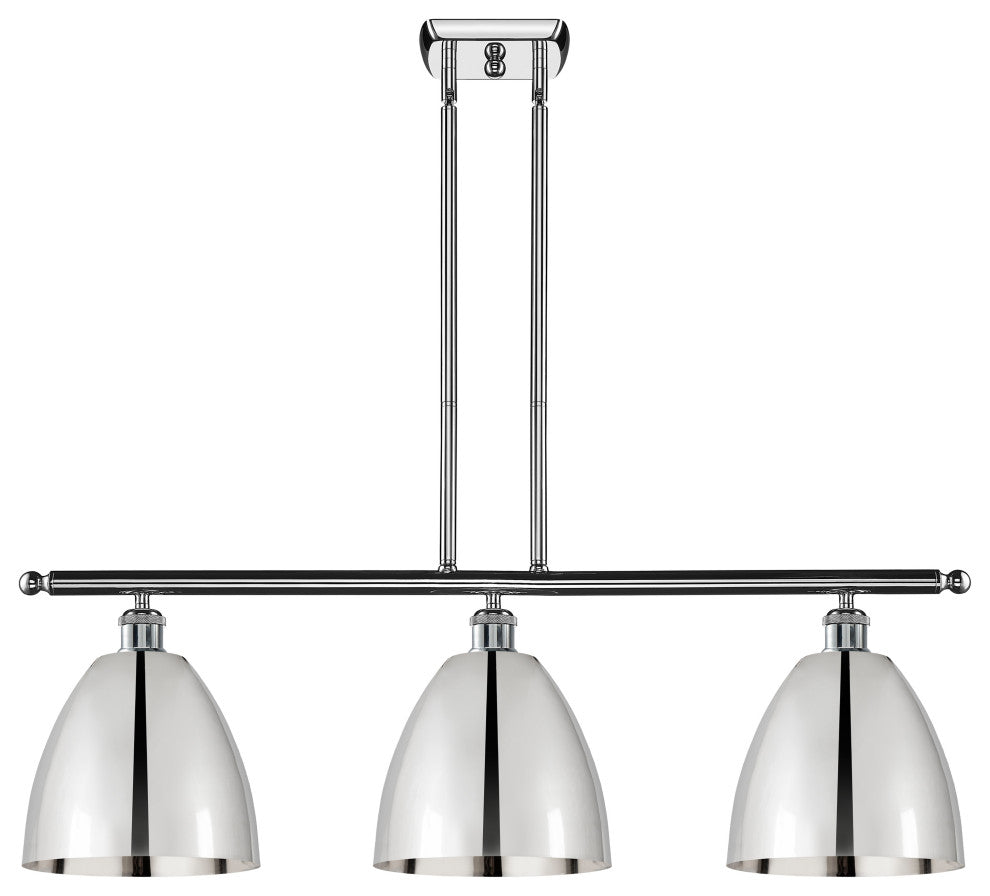 Ballston Dome Island Light, Polished Chrome, Polished Chrome