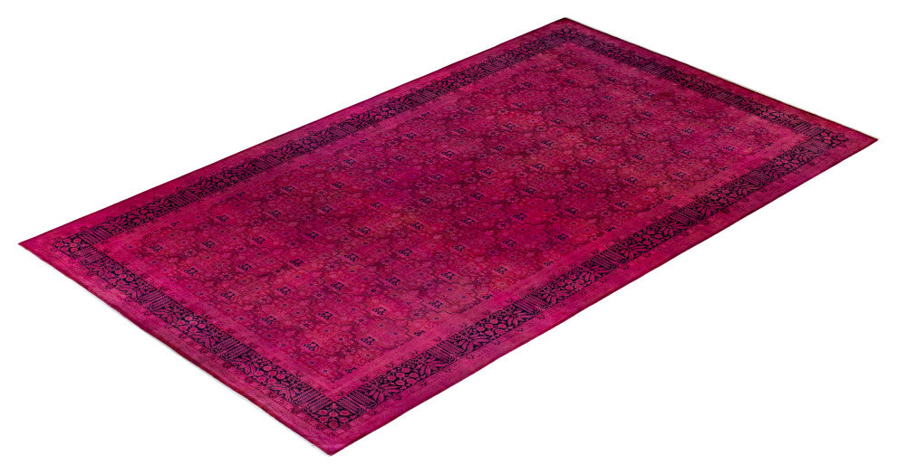 Fine Vibrance, One-of-a-Kind Handmade Area Rug Purple, 15'8"x9'2"