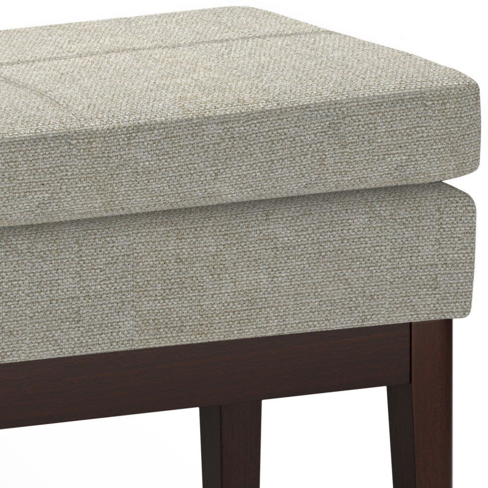 Carlson Small Ottoman Bench, Greige