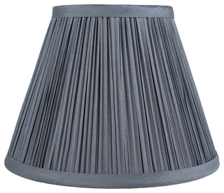 Softback Mushroom Pleated Lamp Shade, 5x9x7", Gray, Single