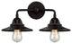 Innovations 288-2W-OB-M5-OB-LED 2-Light Bath Vanity Light, Oil Rubbed Bronze