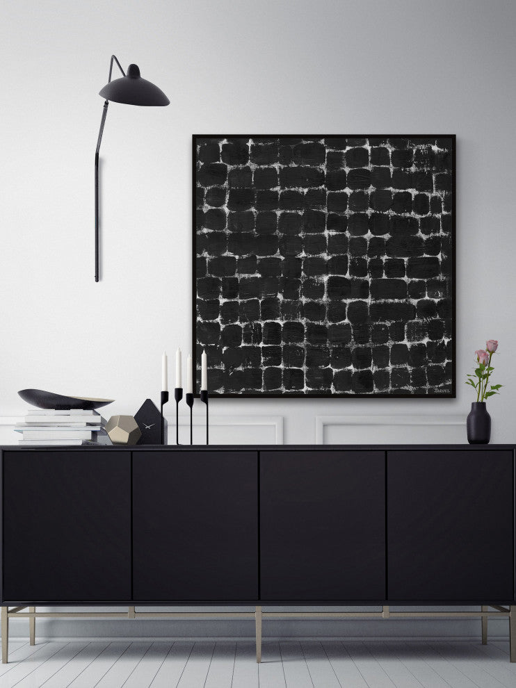 "Bright Idea" Floater Framed Painting Print on Canvas, 16x16