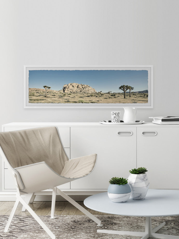 "Beauty Everywhere" Framed Painting Print, 30x10