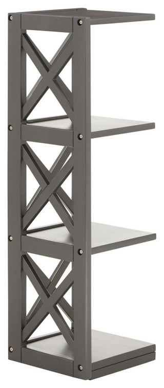Jameson X-Frame 3-Shelf Bookcase, Grey