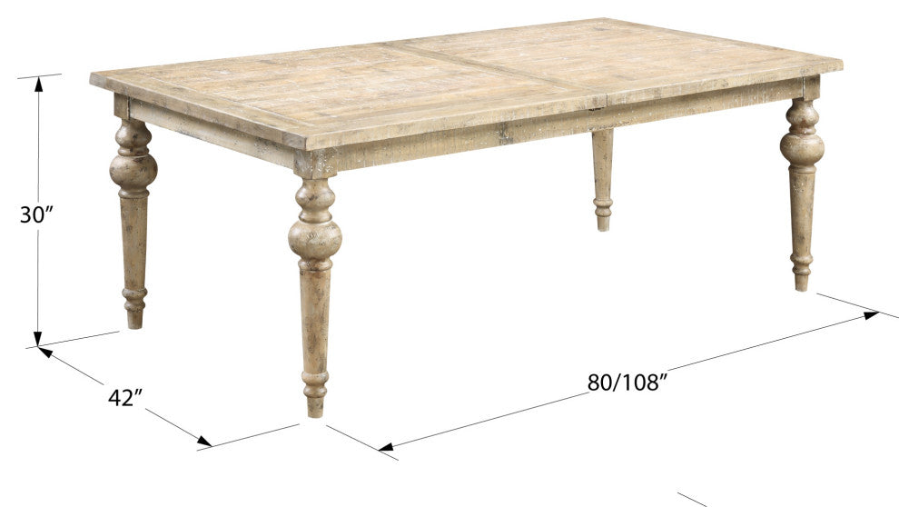 West Dining Table, Sandstone Buff