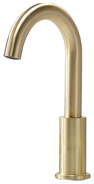 BathSelect Deck Mount Commercial Automatic Sensor Faucet Gold