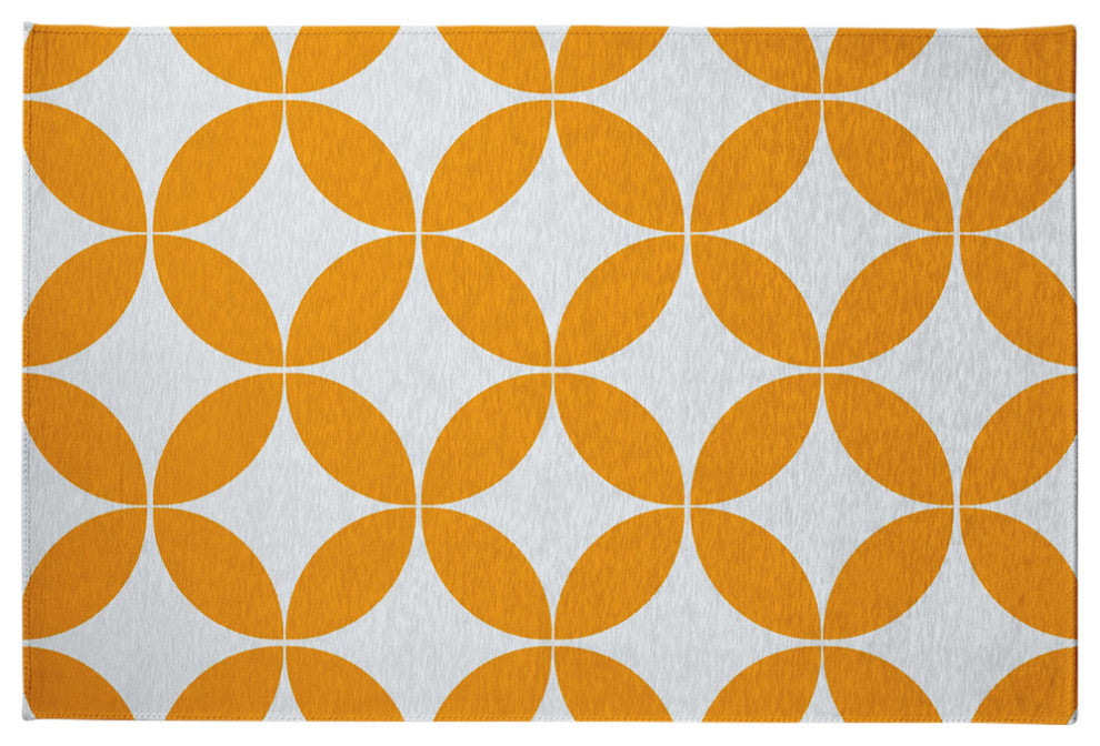 Eye Opener Spring Chenille Rug, Mango, 4'x6'