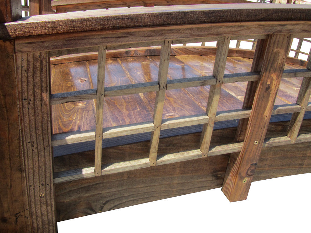 SamsGazebos 7-foot Trellis Garden Bridge with 4 Trellis Boxes