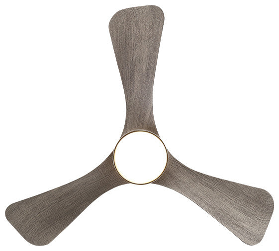 42" 3-ABS Blade Straight indoor LED Ceiling Fan, Light, Nickel and Wood Grain