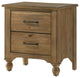 Highland 2-Drawer Wood Nightstand, Sand Dune