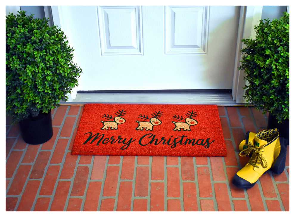 Calloway Mills Merry Christmas Deer Doormat, 24x36