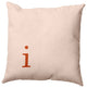 26"x26" Modern Monogram Decorative Throw Pillow, Sienna