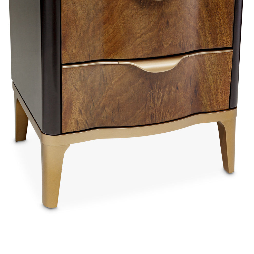 Malibu Crest Swivel Lingerie Chest - Crotch Mahogany
