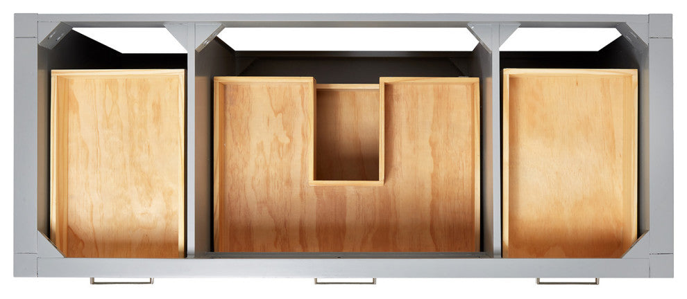 Ariel Bristol 54" Single Oval Sink Bathroom Vanity, Carrara Quartz
