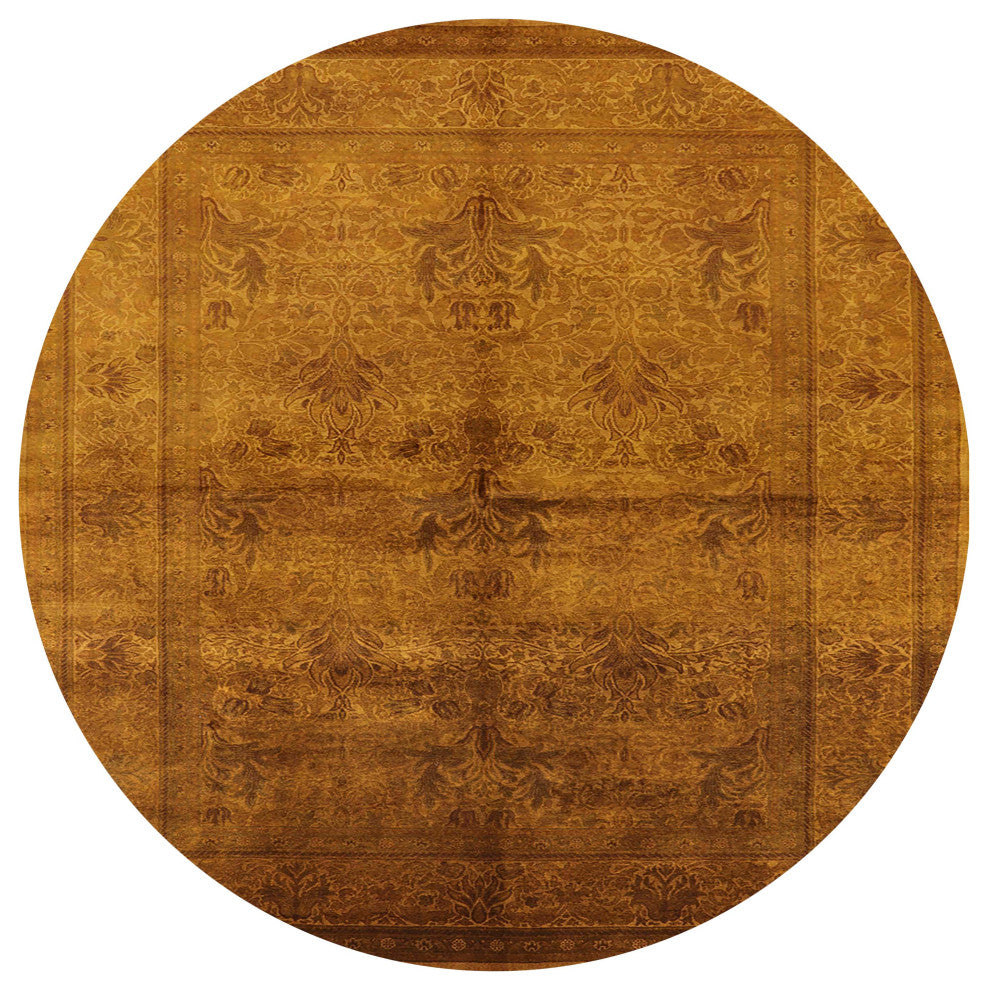 Ahgly Company Indoor Round Mid-Century Modern Area Rugs, 8' Round