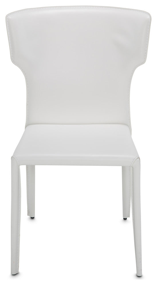 Halo Assembled Side Chair, Set of 2, Glossy White
