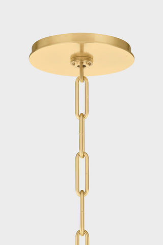 Hudson Valley Lighting Durland Chandelier, Aged Brass