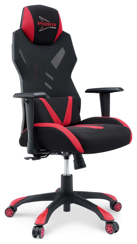 Computer Gaming High Back Chair, Black Red, Modern, Home Business Office