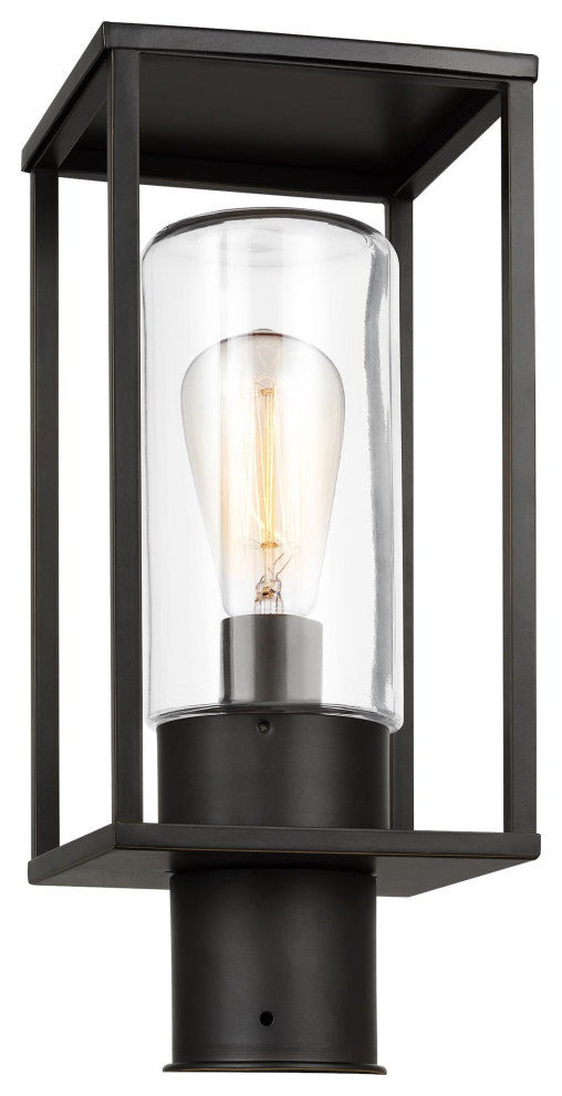 Vado One Light Outdoor Post Lantern, Antique Bronze
