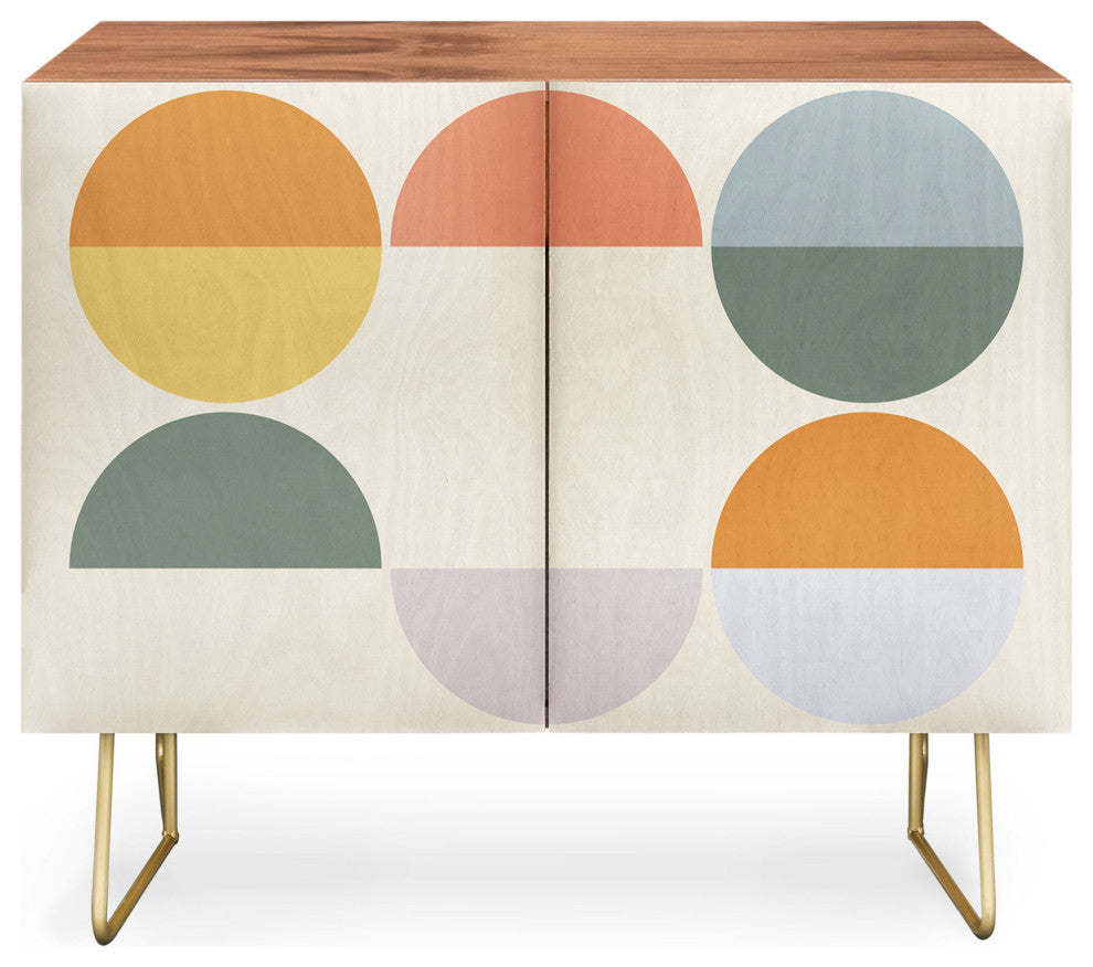 Alisa Galitsyna Pastel Geometric Shapes 2 Credenza