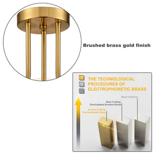 Modern Globe Ceiling Light, 3 Light