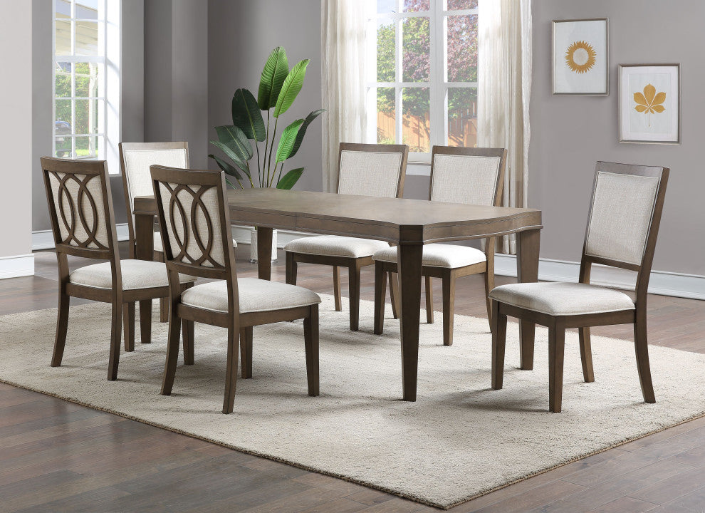Bordeaux Dining Set, Table, Six Chairs