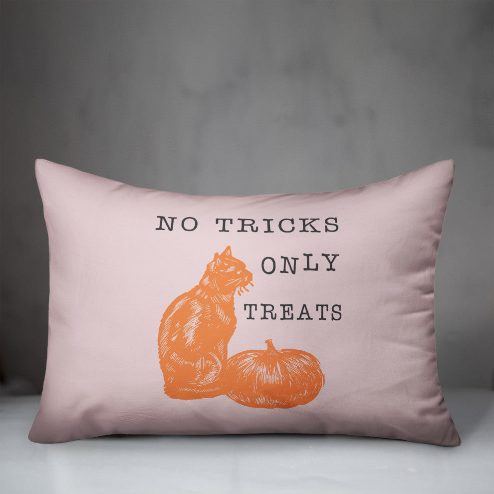 No Tricks Only Treats 14x20 Throw Pillow