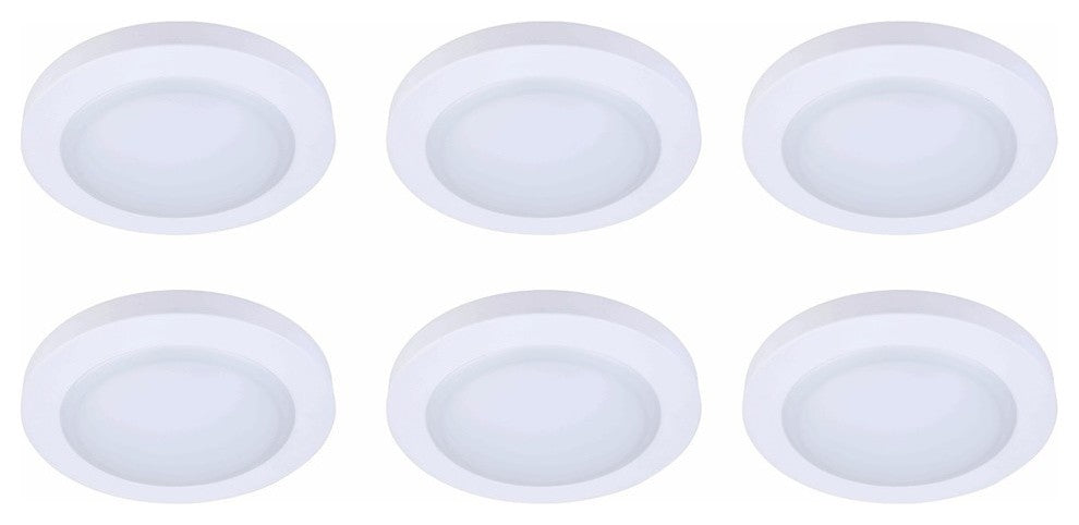 6" DISK LIGHT, 3000k, CRI90, ETL, 16.5W, LM900, Set of 6