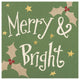 "Vintage St.Nick V" Digital Paper Print by Anne Tavoletti, 26"x26"